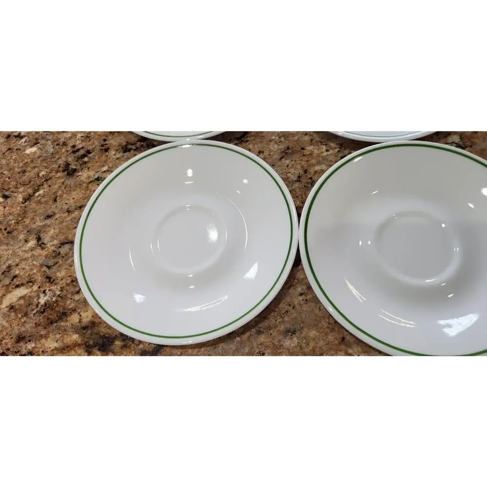Corelle Green Rim Saucer (Set Of 4)